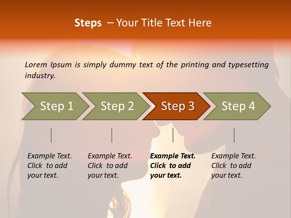 Beach Family In Love PowerPoint Template