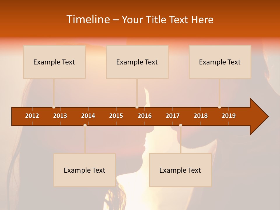 Beach Family In Love PowerPoint Template