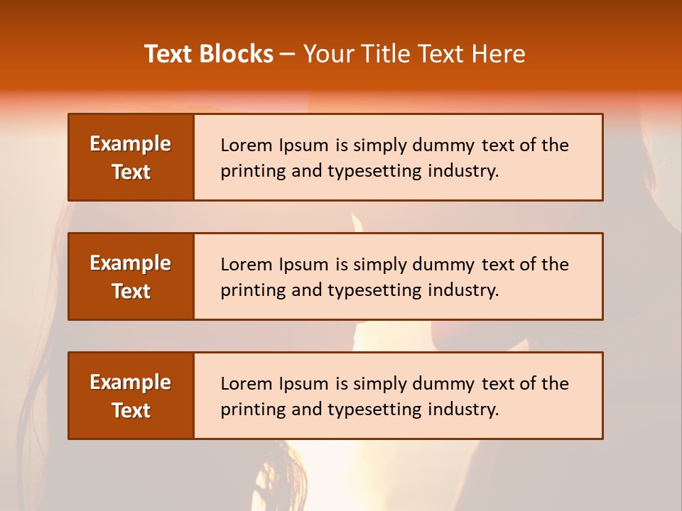 Beach Family In Love PowerPoint Template