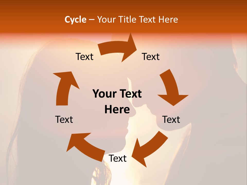 Beach Family In Love PowerPoint Template