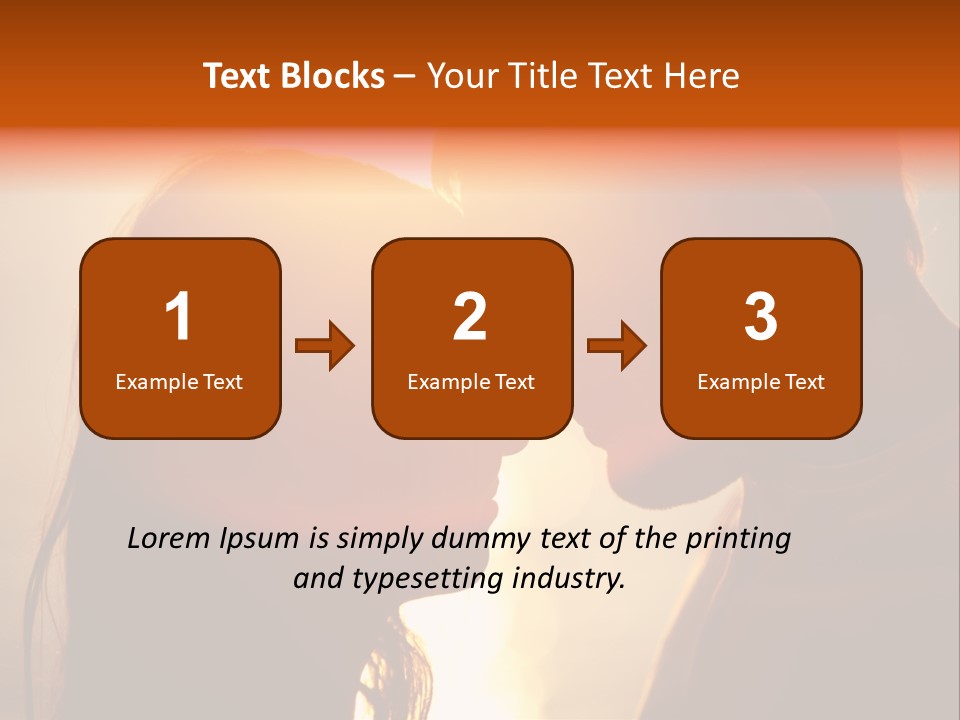 Beach Family In Love PowerPoint Template