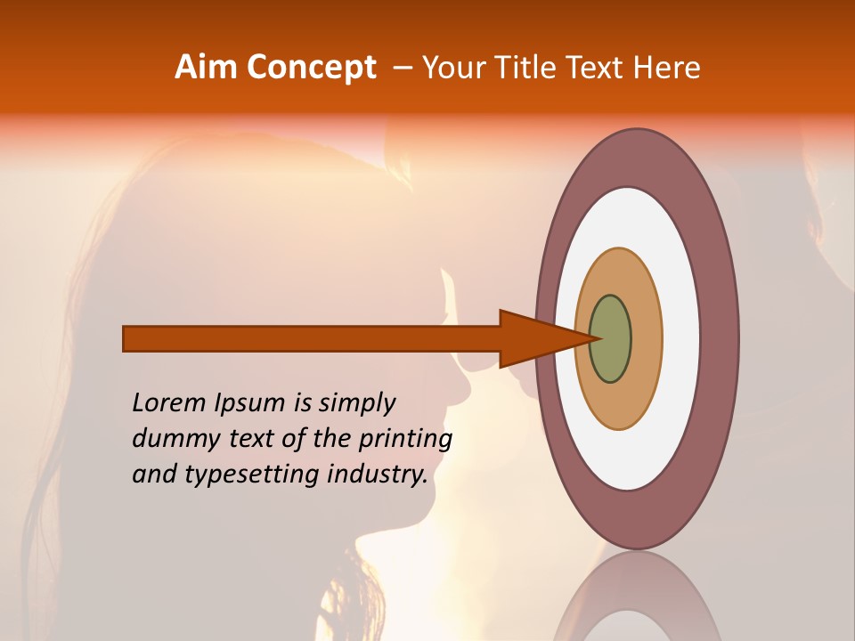 Beach Family In Love PowerPoint Template