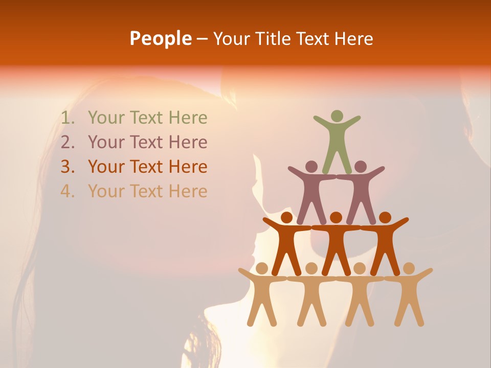 Beach Family In Love PowerPoint Template