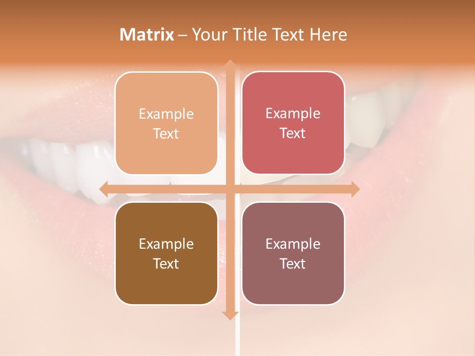 Lips Smile Lady PowerPoint Template