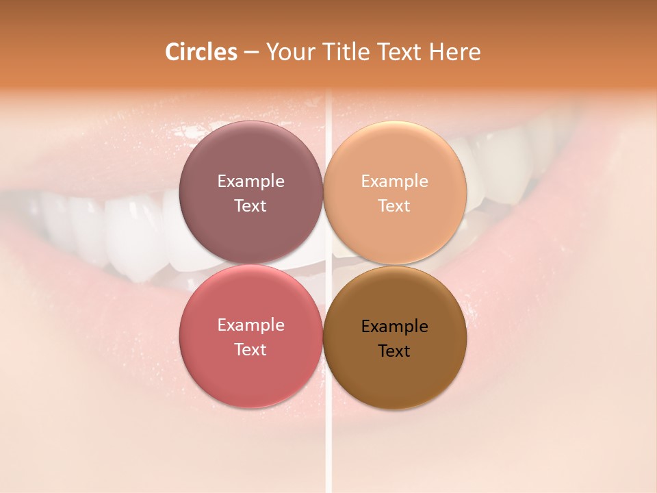 Lips Smile Lady PowerPoint Template