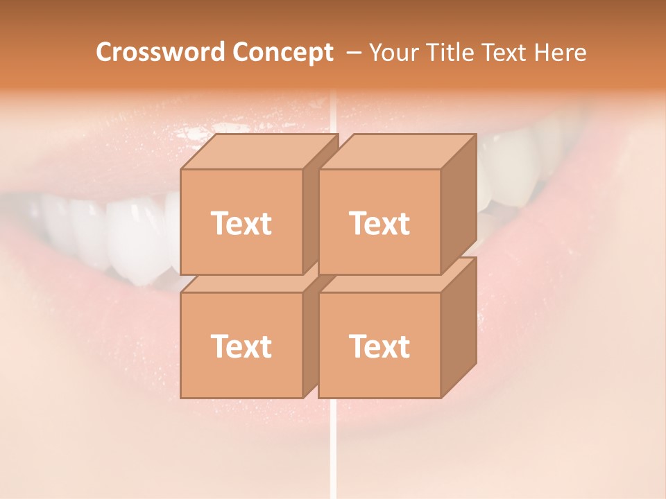 Lips Smile Lady PowerPoint Template