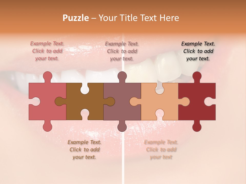 Lips Smile Lady PowerPoint Template