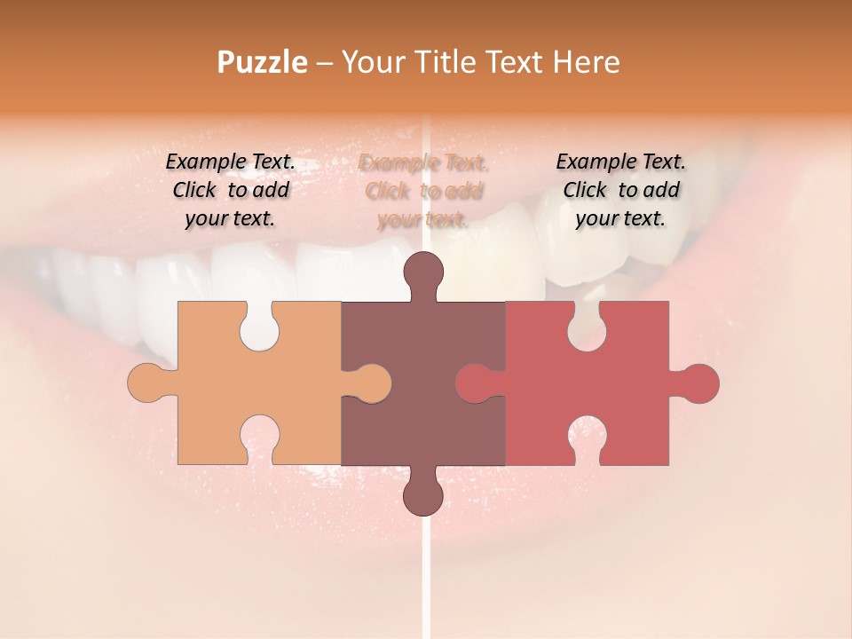 Lips Smile Lady PowerPoint Template