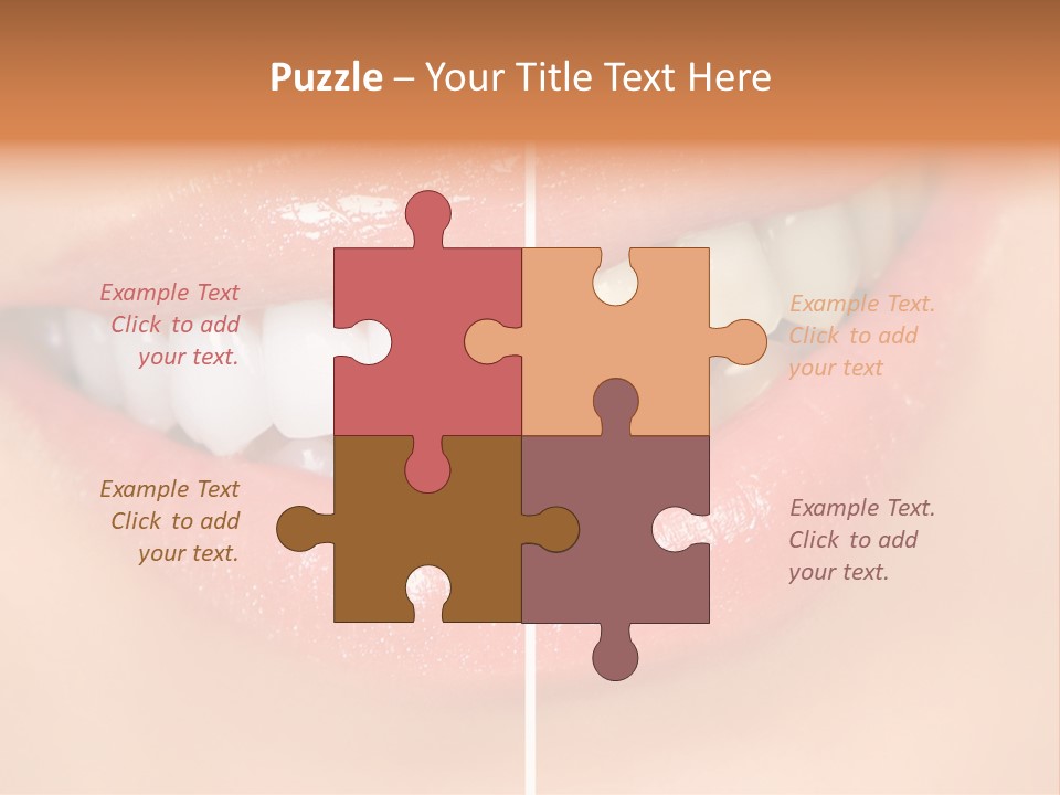 Lips Smile Lady PowerPoint Template