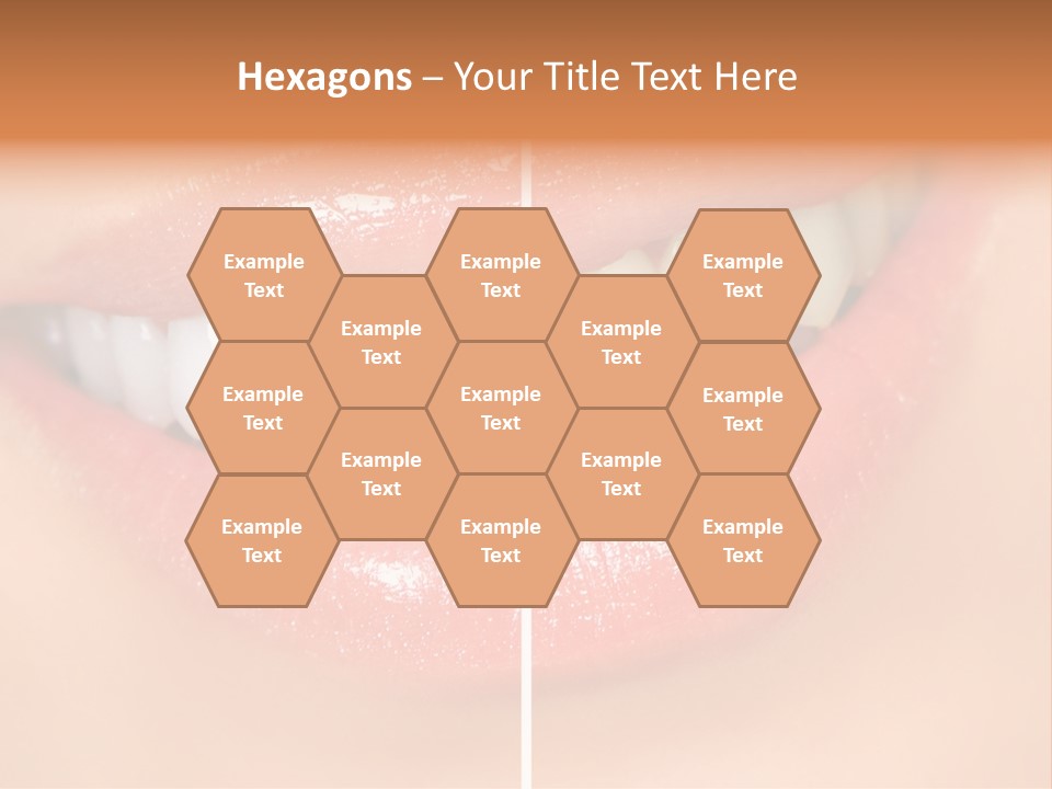 Lips Smile Lady PowerPoint Template