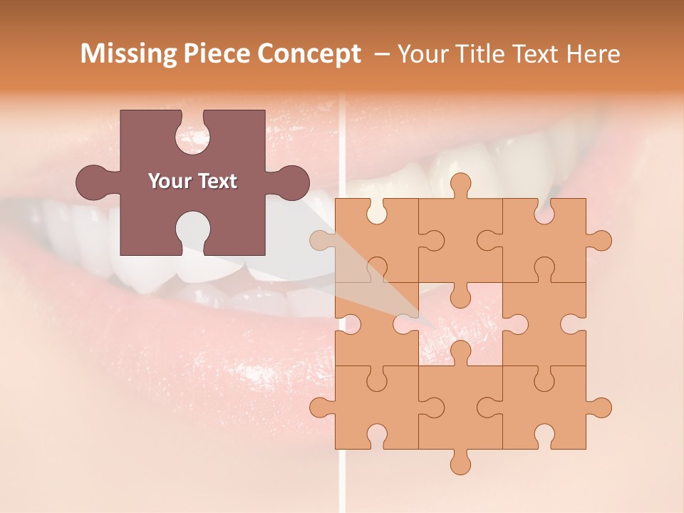 Lips Smile Lady PowerPoint Template