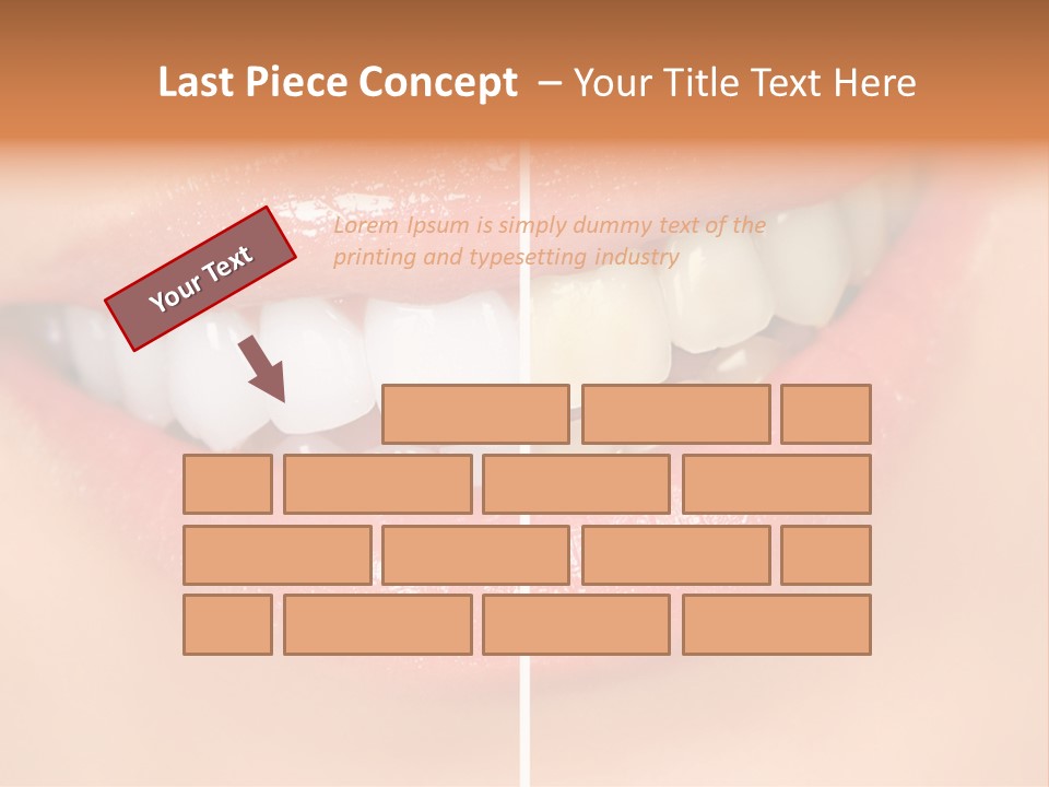 Lips Smile Lady PowerPoint Template