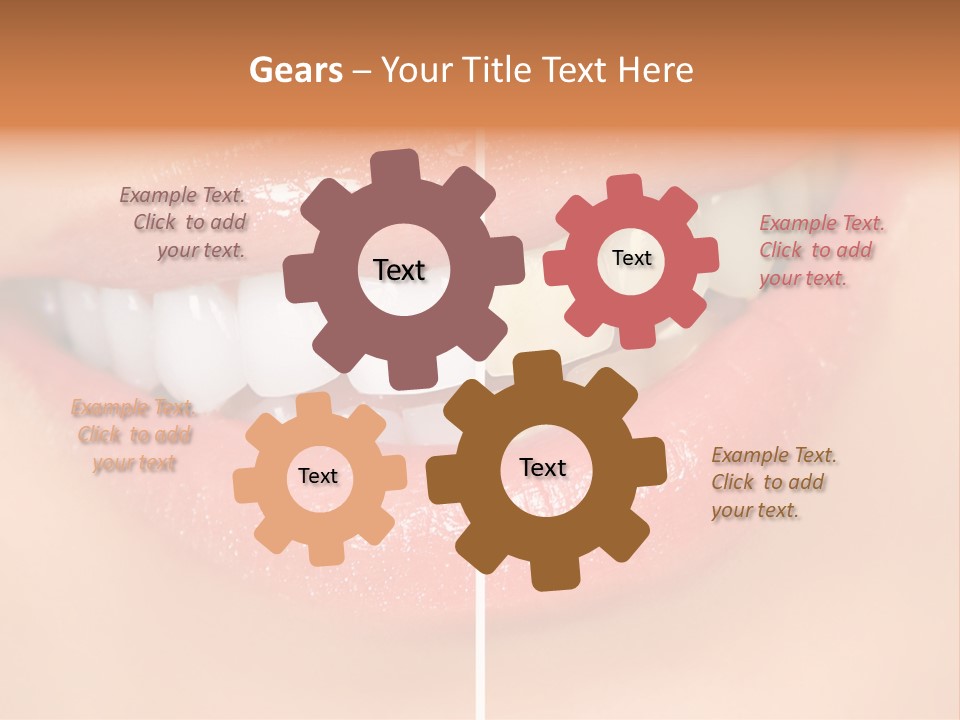 Lips Smile Lady PowerPoint Template