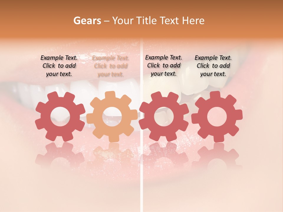 Lips Smile Lady PowerPoint Template