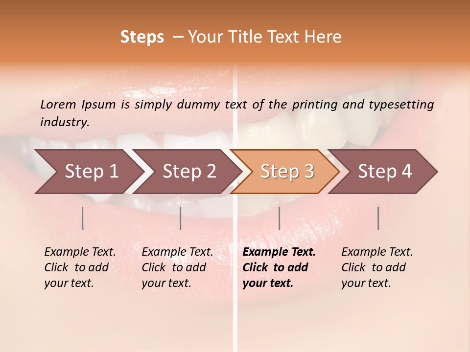 Lips Smile Lady PowerPoint Template