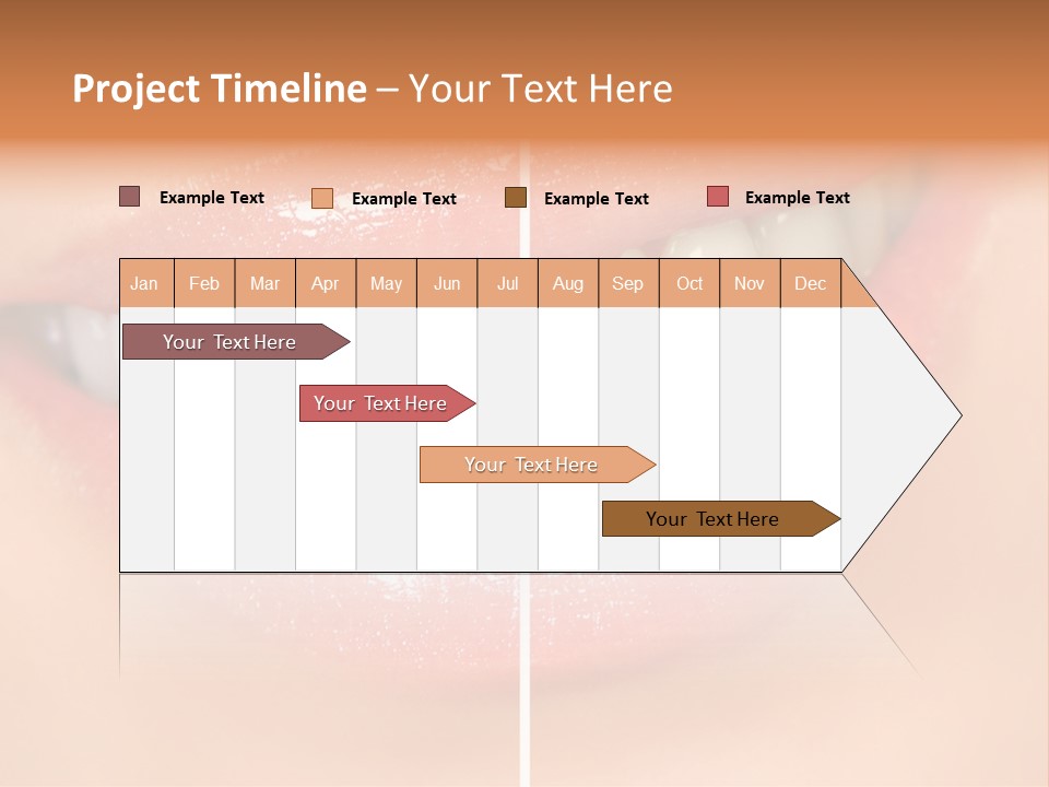 Lips Smile Lady PowerPoint Template