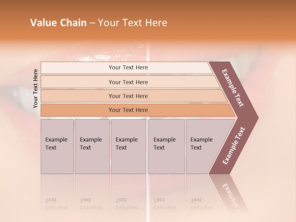 Lips Smile Lady PowerPoint Template