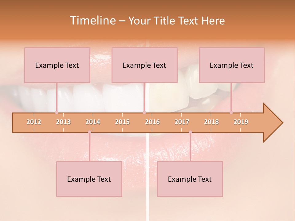 Lips Smile Lady PowerPoint Template