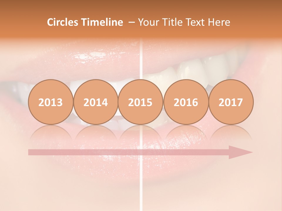 Lips Smile Lady PowerPoint Template