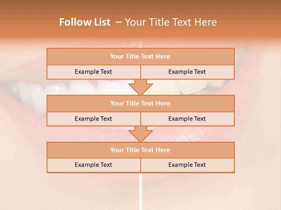 Lips Smile Lady PowerPoint Template