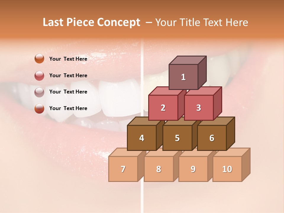 Lips Smile Lady PowerPoint Template