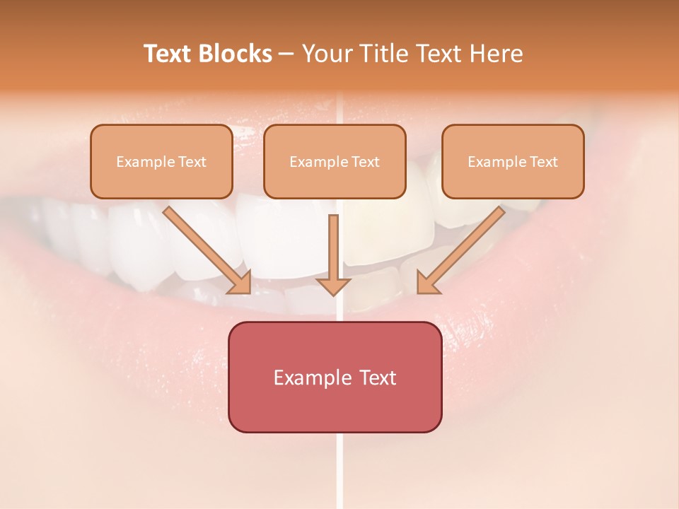Lips Smile Lady PowerPoint Template