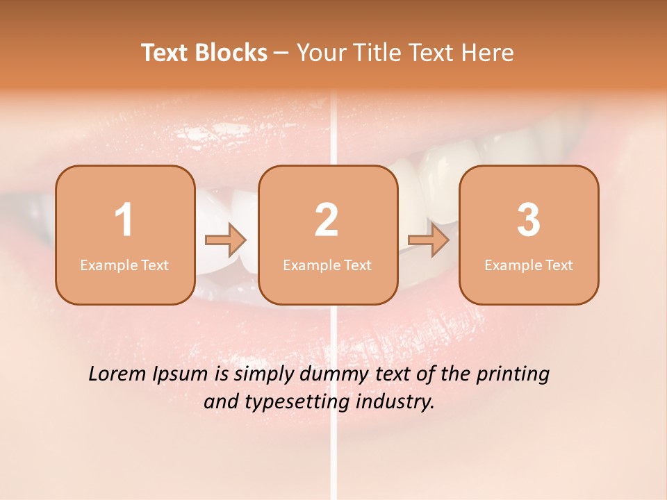 Lips Smile Lady PowerPoint Template