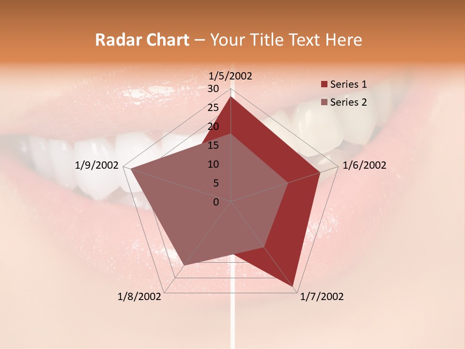 Lips Smile Lady PowerPoint Template