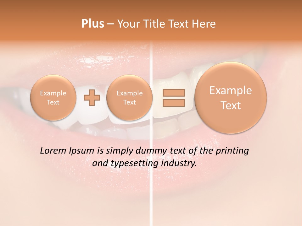 Lips Smile Lady PowerPoint Template