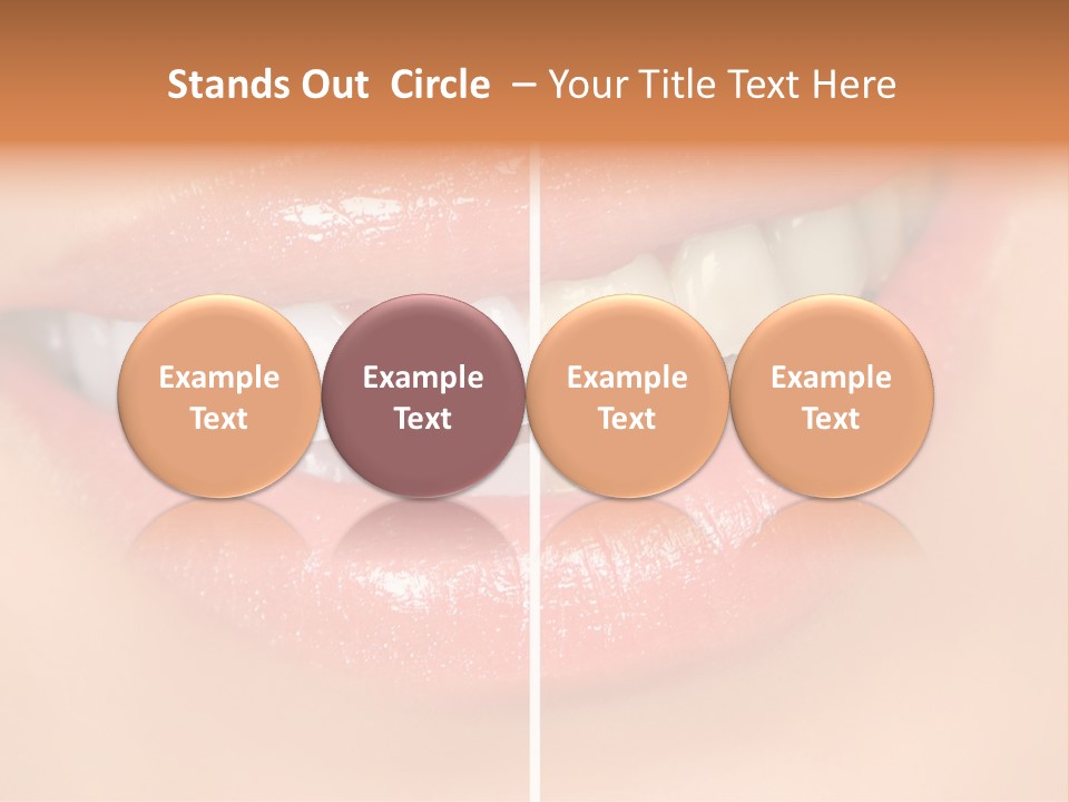 Lips Smile Lady PowerPoint Template