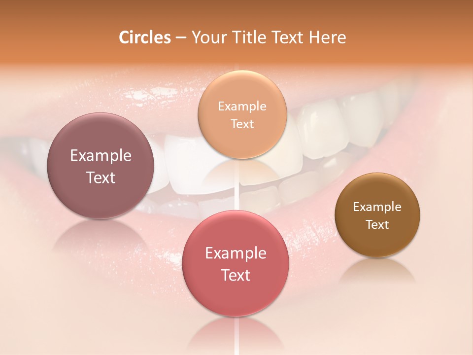 Lips Smile Lady PowerPoint Template