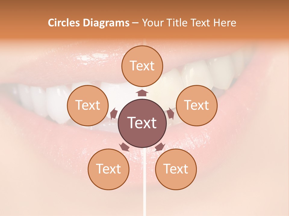 Lips Smile Lady PowerPoint Template