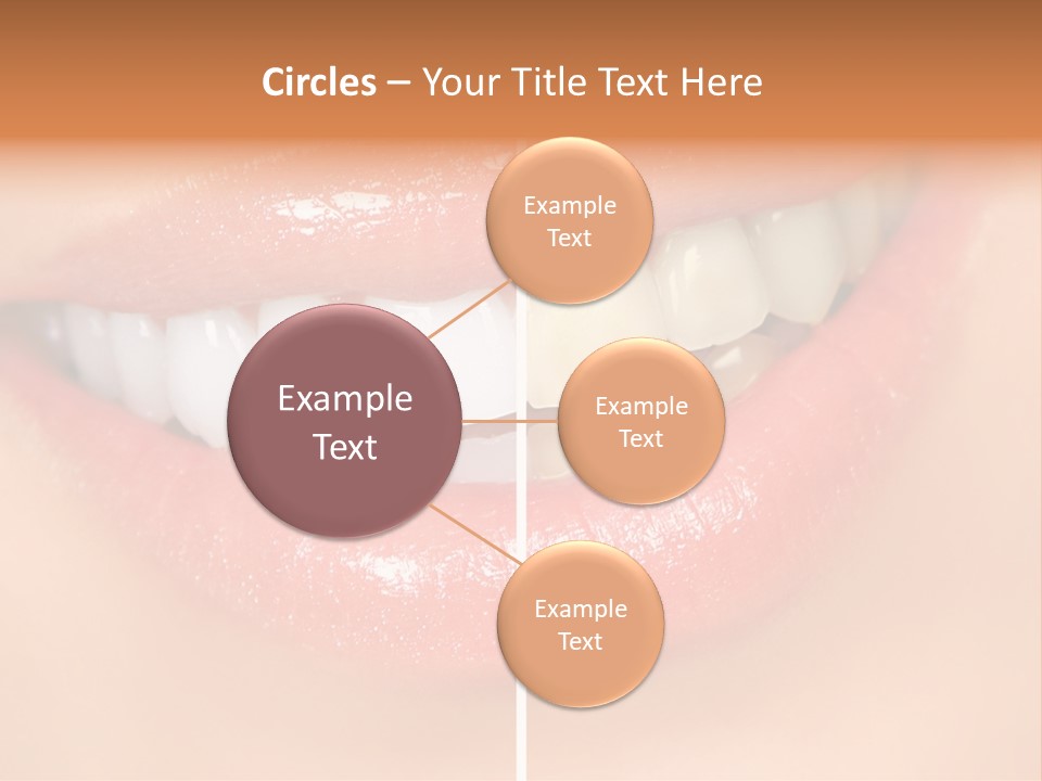 Lips Smile Lady PowerPoint Template