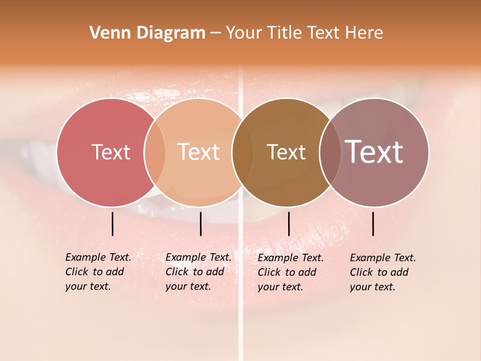 Lips Smile Lady PowerPoint Template