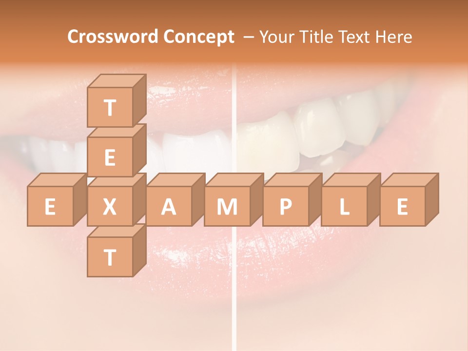 Lips Smile Lady PowerPoint Template