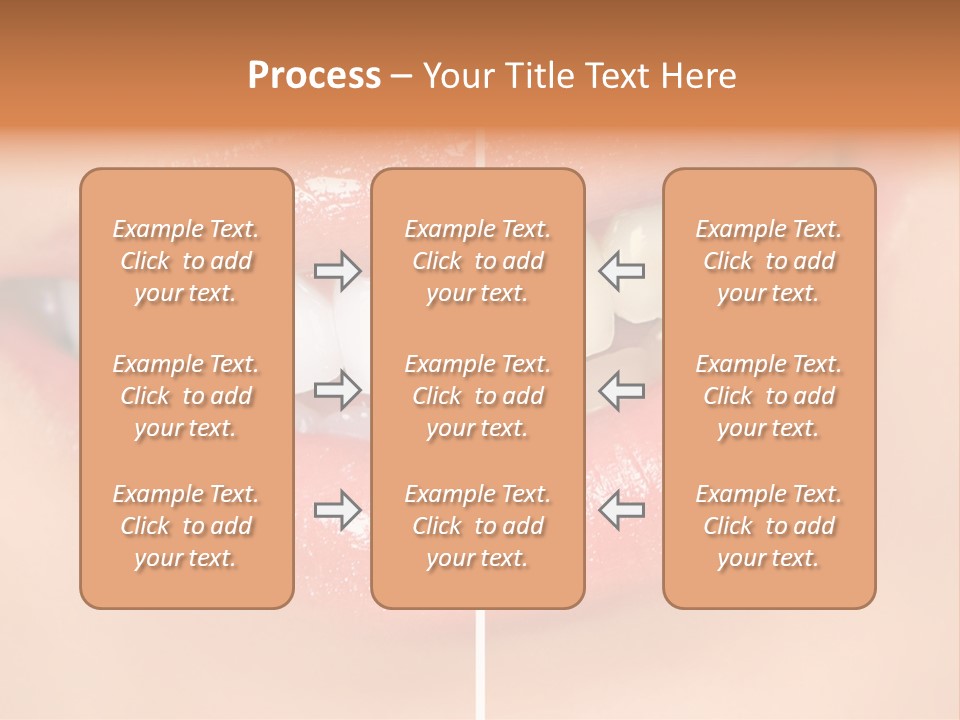 Lips Smile Lady PowerPoint Template