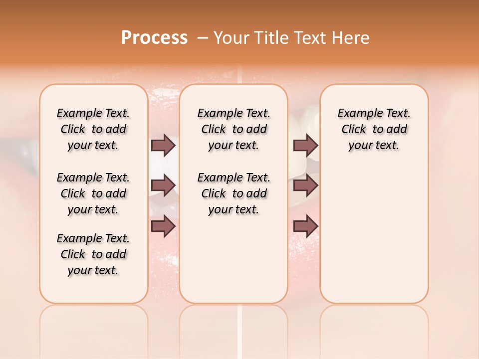 Lips Smile Lady PowerPoint Template