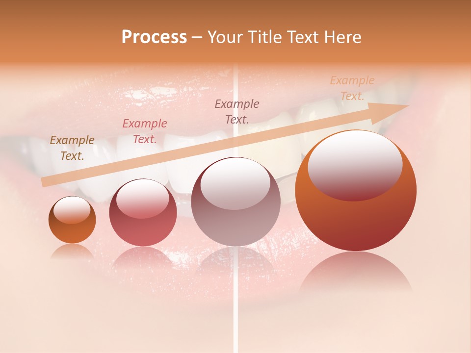 Lips Smile Lady PowerPoint Template