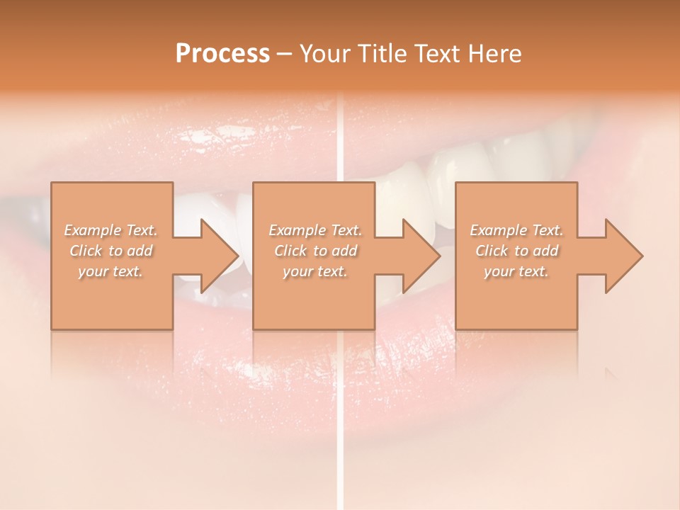 Lips Smile Lady PowerPoint Template