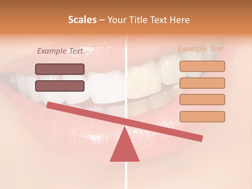 Lips Smile Lady PowerPoint Template