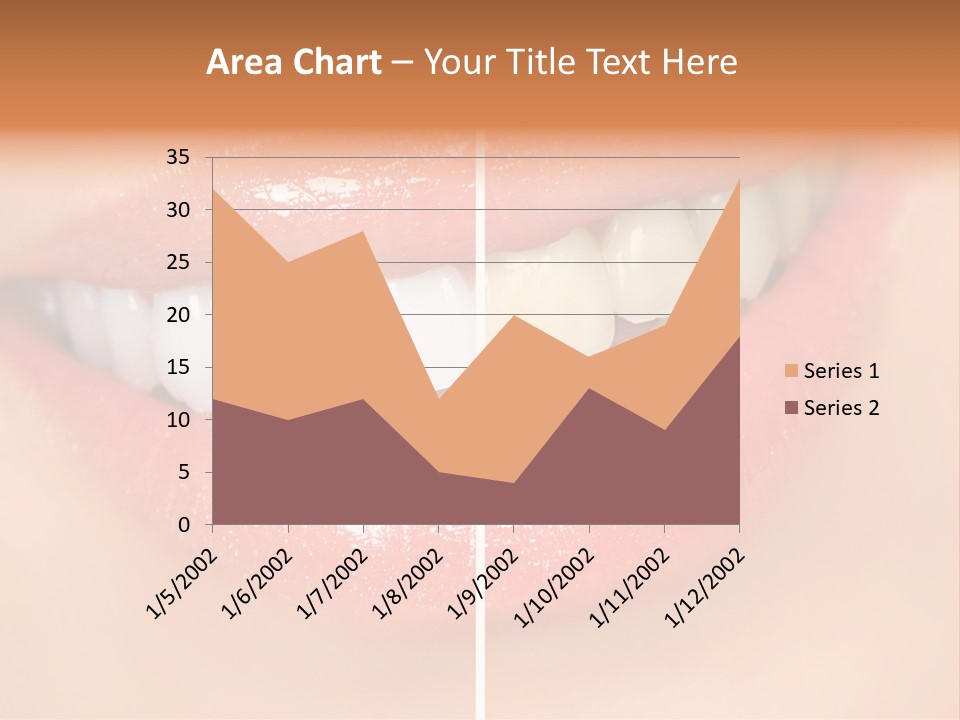 Lips Smile Lady PowerPoint Template