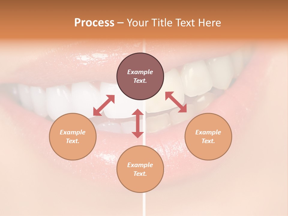 Lips Smile Lady PowerPoint Template