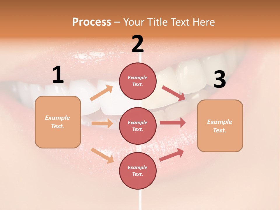 Lips Smile Lady PowerPoint Template