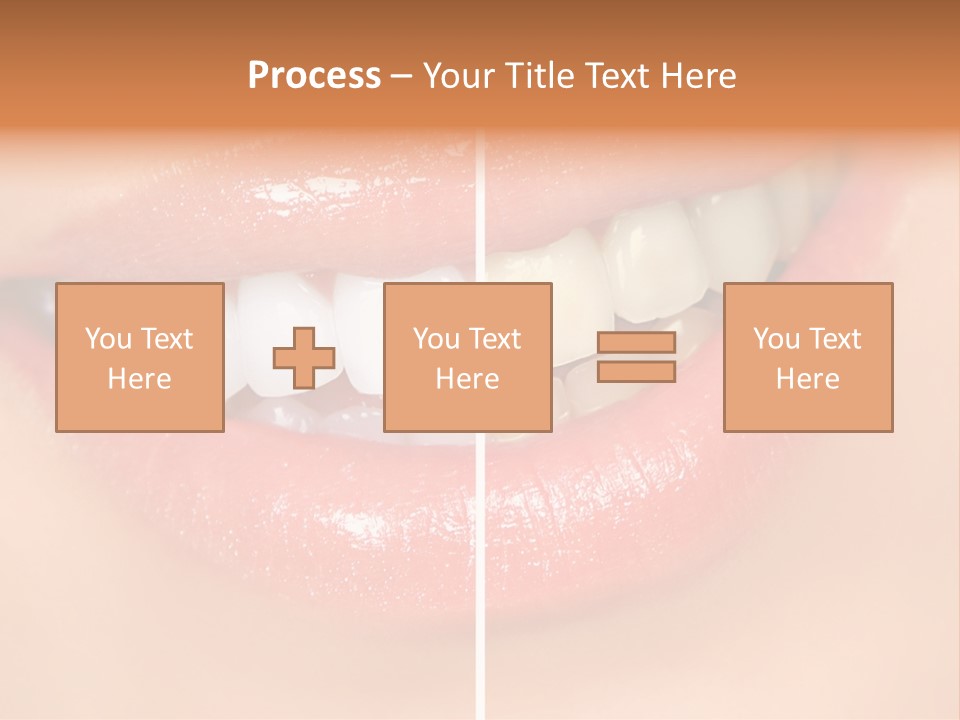 Lips Smile Lady PowerPoint Template