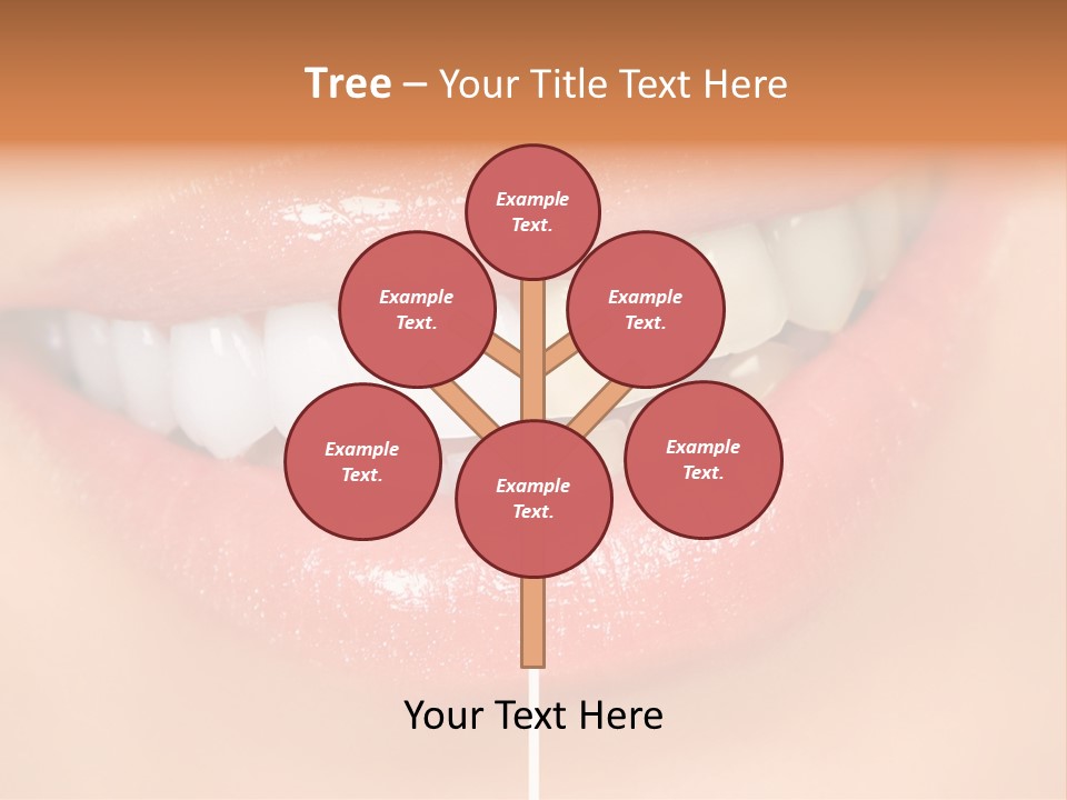 Lips Smile Lady PowerPoint Template