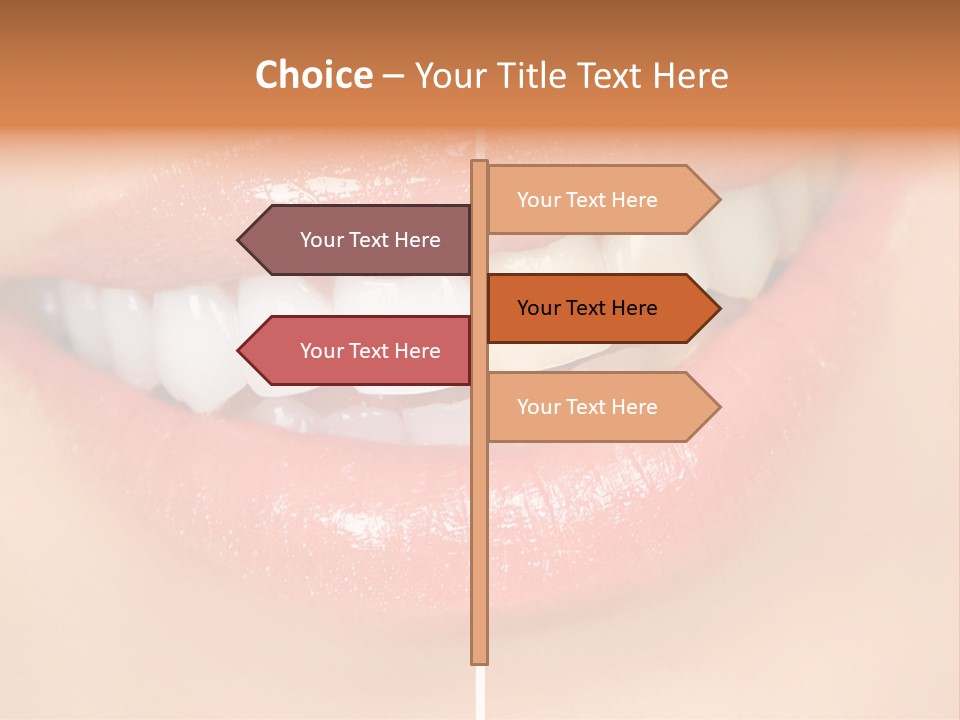 Lips Smile Lady PowerPoint Template