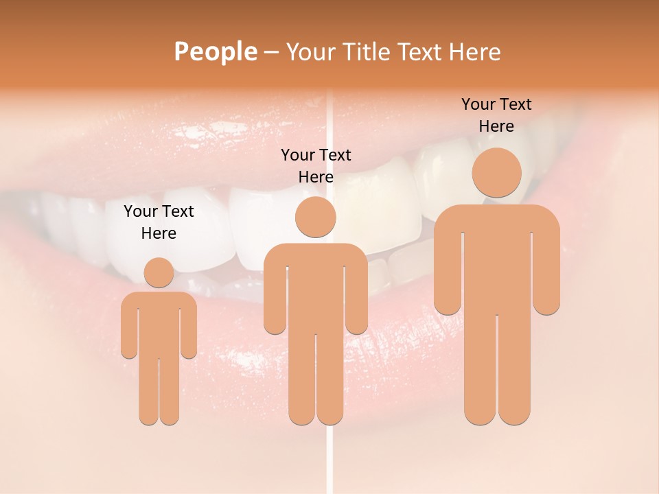 Lips Smile Lady PowerPoint Template