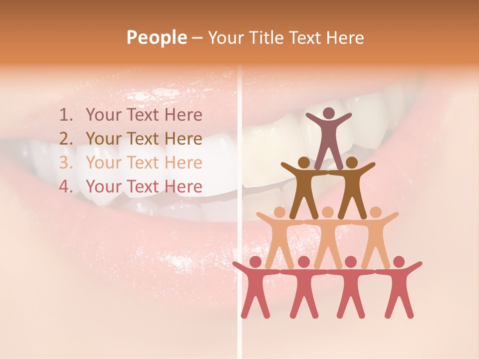 Lips Smile Lady PowerPoint Template