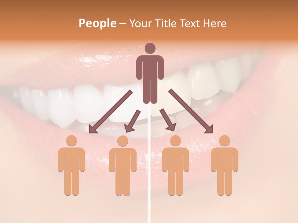 Lips Smile Lady PowerPoint Template