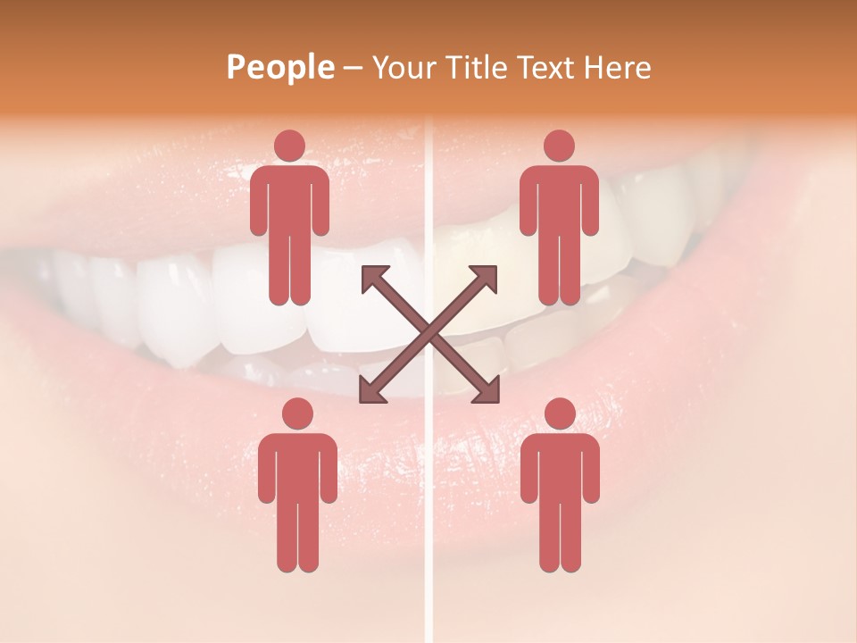 Lips Smile Lady PowerPoint Template